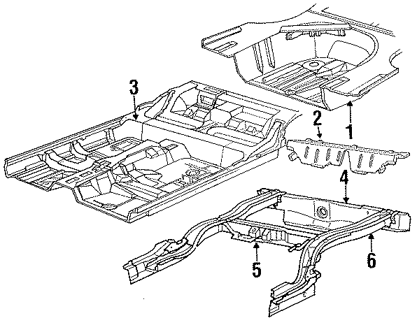 REAR BODY & FLOOR. FLOOR & RAILS.