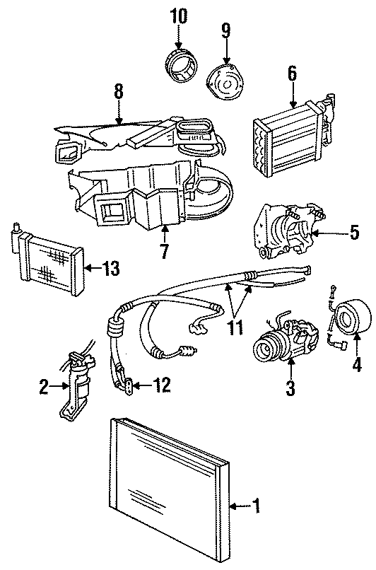 4AIR CONDITIONER & HEATER. COMPRESSOR & LINES. CONDENSER. EVAPORATOR & HEATER COMPONENTS.https://images.simplepart.com/images/parts/motor/fullsize/ND3600.png