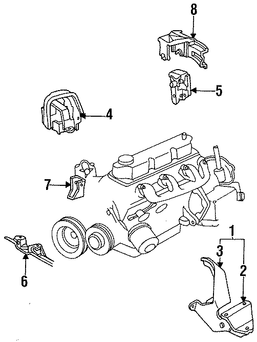 5ENGINE / TRANSAXLE. ENGINE & TRANS MOUNTING.https://images.simplepart.com/images/parts/motor/fullsize/NE88086.png