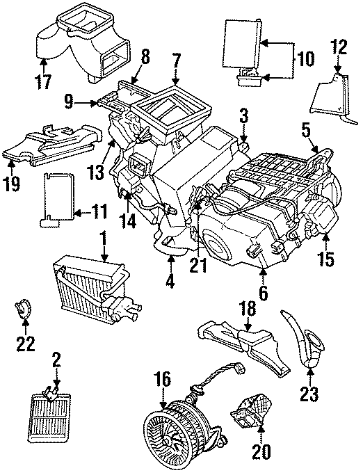 2AIR CONDITIONER & HEATER. EVAPORATOR & HEATER COMPONENTS.https://images.simplepart.com/images/parts/motor/fullsize/NE94100.png