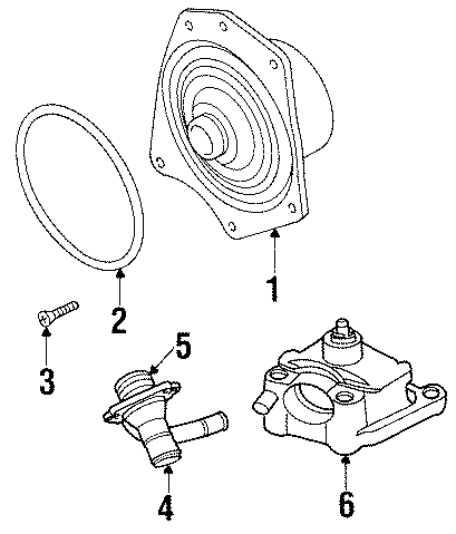 Diagram WATER PUMP. for your 2019 Jeep Wrangler   