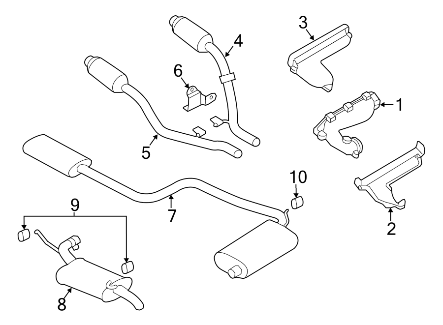 10EXHAUST SYSTEM. EXHAUST COMPONENTS.https://images.simplepart.com/images/parts/motor/fullsize/NE99190.png