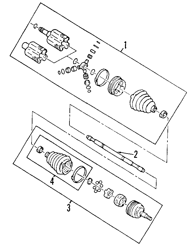 DRIVE AXLES. AXLE SHAFTS & JOINTS.