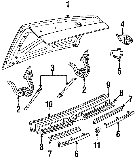 3TRUNK LID. EXTERIOR TRIM. LID & COMPONENTS.https://images.simplepart.com/images/parts/motor/fullsize/NF89160.png