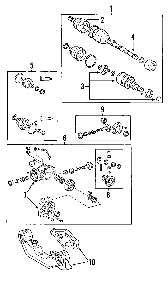 3REAR AXLE. AXLE SHAFTS & JOINTS. DIFFERENTIAL. DRIVE AXLES. PROPELLER SHAFT.https://images.simplepart.com/images/parts/motor/fullsize/NFP090.png