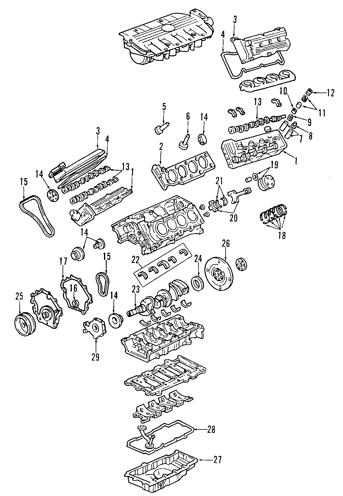 Diagram CAMSHAFT & TIMING. CRANKSHAFT & BEARINGS. CYLINDER HEAD & VALVES. LUBRICATION. MOUNTS. PISTONS. RINGS & BEARINGS. for your 2005 Chevrolet Avalanche 1500 Base Crew Cab Pickup Fleetside  