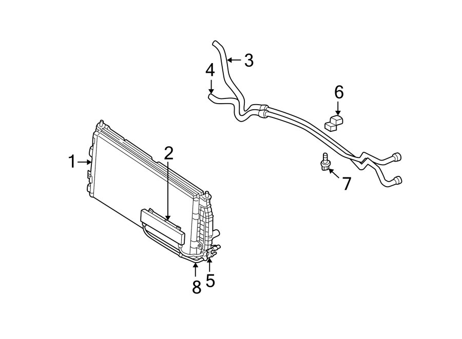 Restraint systems. TRANS oil cooler.