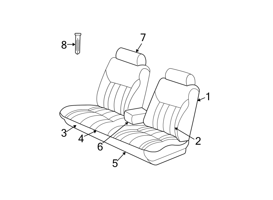 SEATS & TRACKS. FRONT SEAT COMPONENTS.