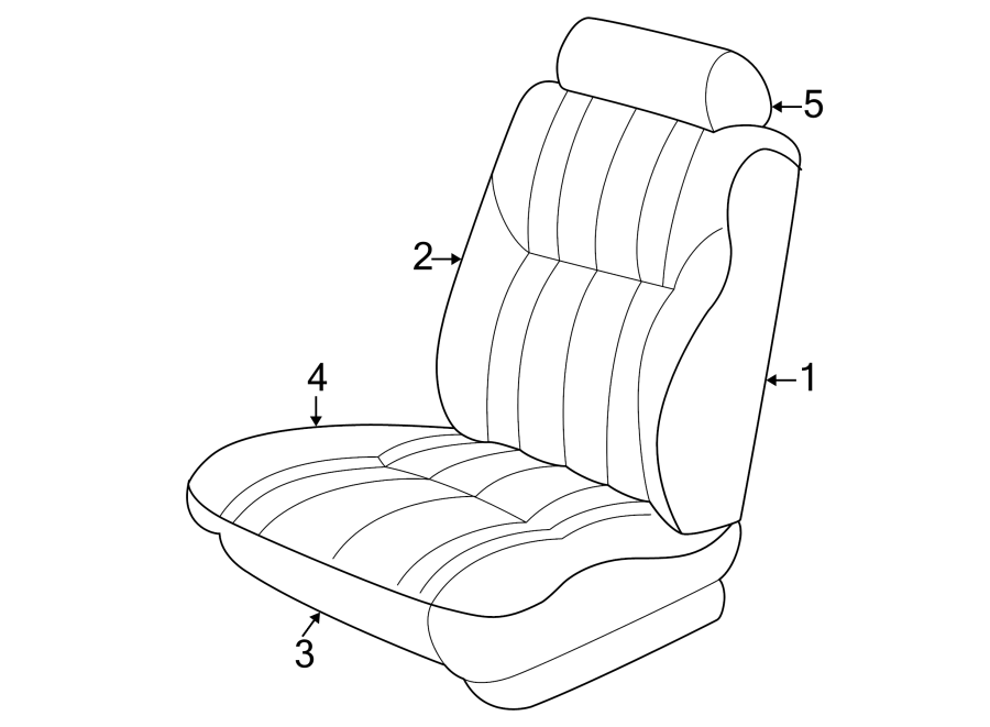 SEATS & TRACKS. FRONT SEAT COMPONENTS.