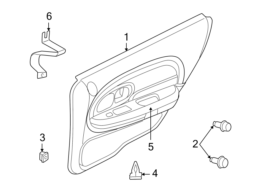 6REAR DOOR. INTERIOR TRIM.https://images.simplepart.com/images/parts/motor/fullsize/NH98550.png