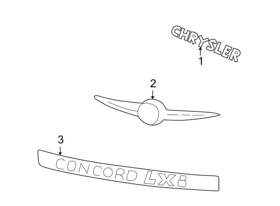 1TRUNK LID. EXTERIOR TRIM.https://images.simplepart.com/images/parts/motor/fullsize/NH98652.png