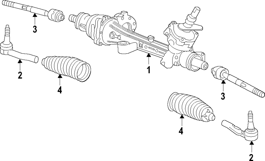 Diagram STEERING GEAR & LINKAGE. for your 2011 Chevrolet Equinox   