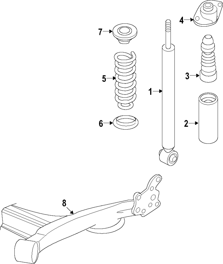 Diagram REAR SUSPENSION. REAR AXLE. SUSPENSION COMPONENTS. for your 2011 GMC Sierra 2500 HD 6.0L Vortec V8 FLEX A/T RWD WT Standard Cab Pickup Fleetside 