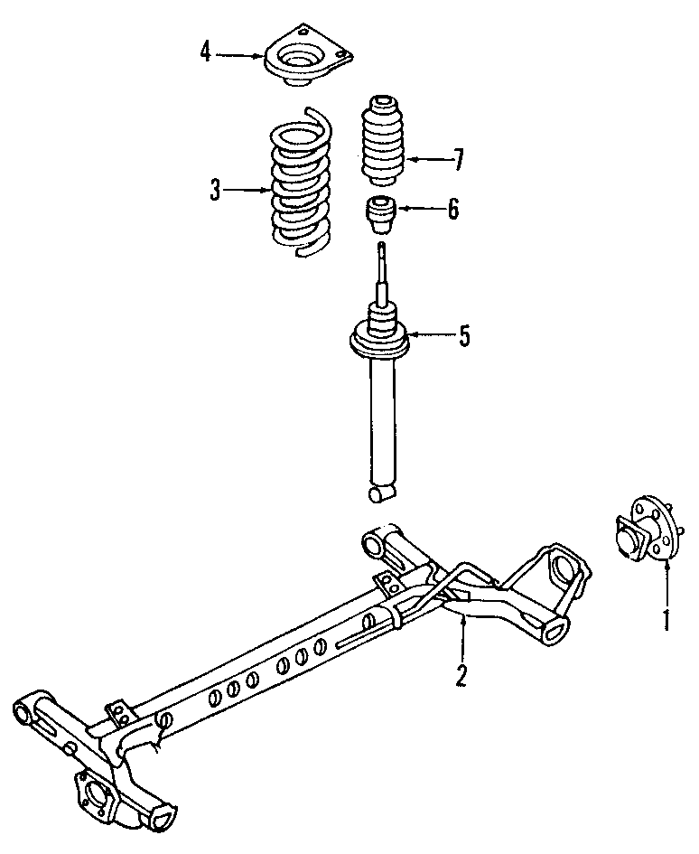 Diagram REAR SUSPENSION. REAR AXLE. SUSPENSION COMPONENTS. for your 2017 GMC Sierra 2500 HD 6.6L Duramax V8 DIESEL A/T RWD SLT Crew Cab Pickup 