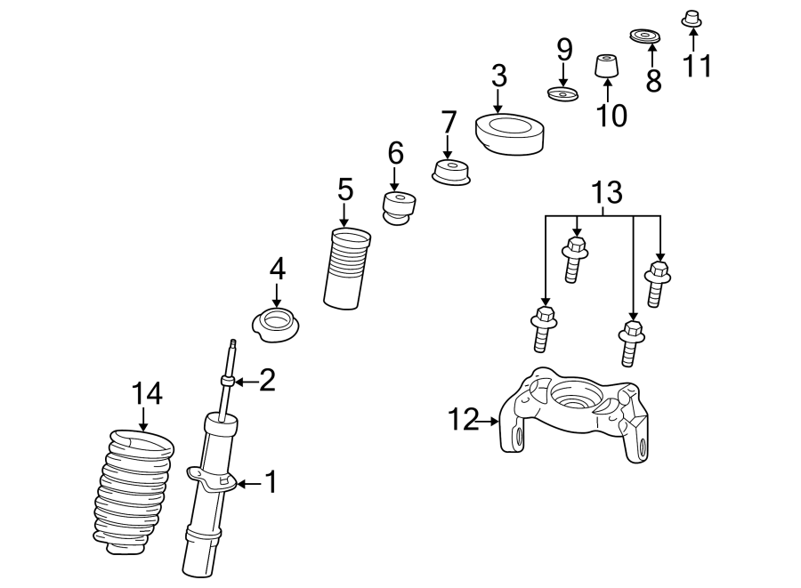 FRONT SUSPENSION. STRUTS & COMPONENTS.