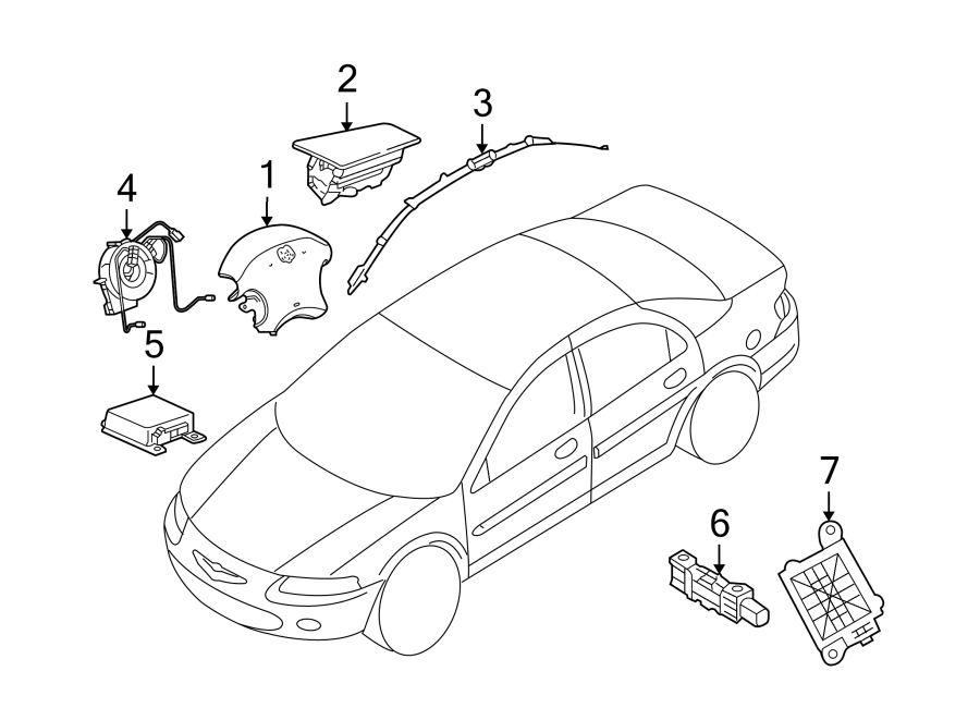 4RESTRAINT SYSTEMS. AIR BAG COMPONENTS.https://images.simplepart.com/images/parts/motor/fullsize/NM01360.png