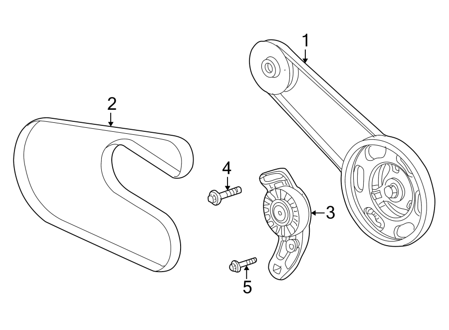 Diagram BELTS & PULLEYS. for your 2018 Jeep Grand Cherokee 6.4L HEMI V8 A/T AWD SRT Sport Utility 