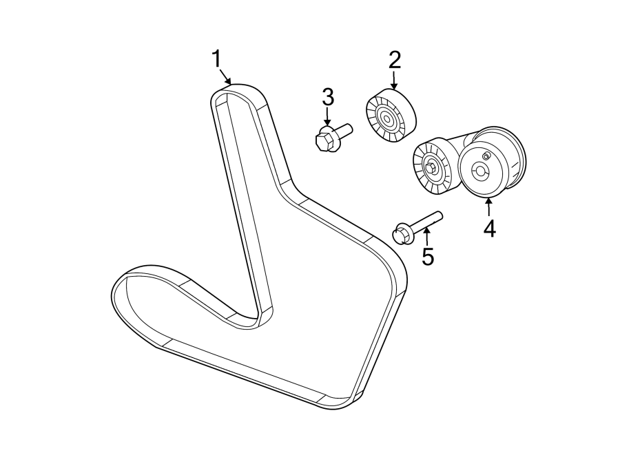 Diagram BELTS & PULLEYS. for your 1995 Jeep Wrangler   