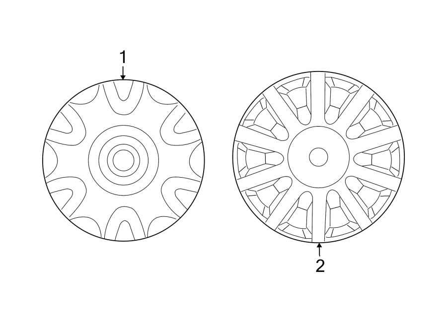 Diagram WHEELS. COVERS & TRIM. for your 2022 Ram 1500 Classic Express Extended Cab Pickup Fleetside  