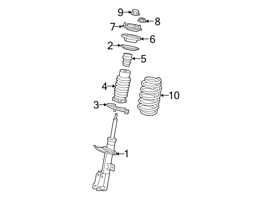 10FRONT SUSPENSION. STRUTS & COMPONENTS.https://images.simplepart.com/images/parts/motor/fullsize/NM07370.png