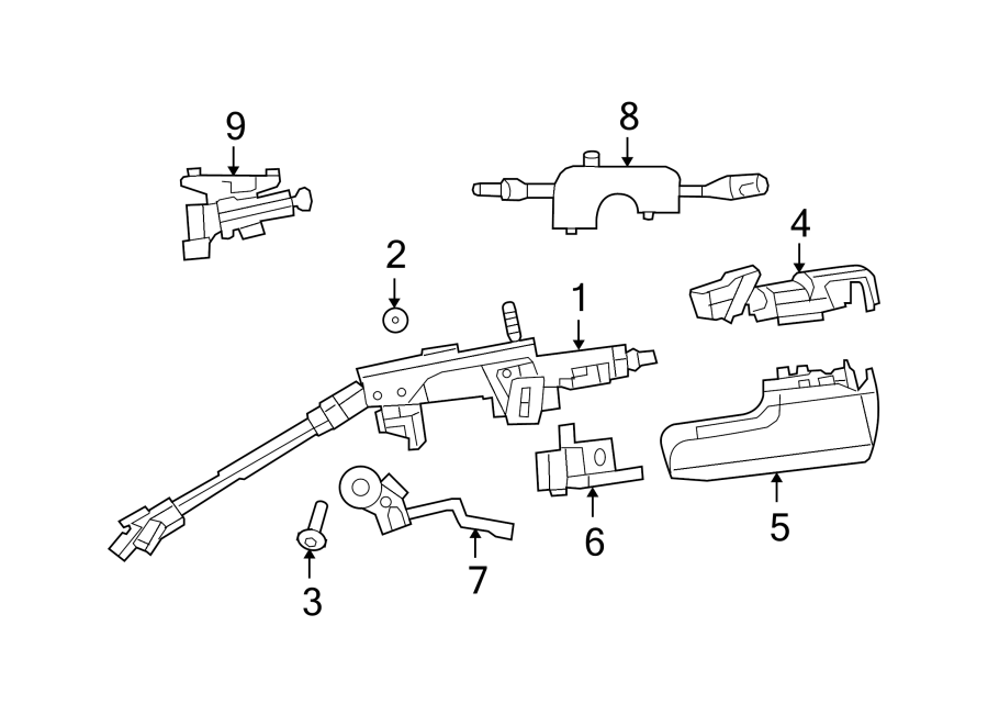 9STEERING COLUMN COMPONENTS.https://images.simplepart.com/images/parts/motor/fullsize/NM07405.png