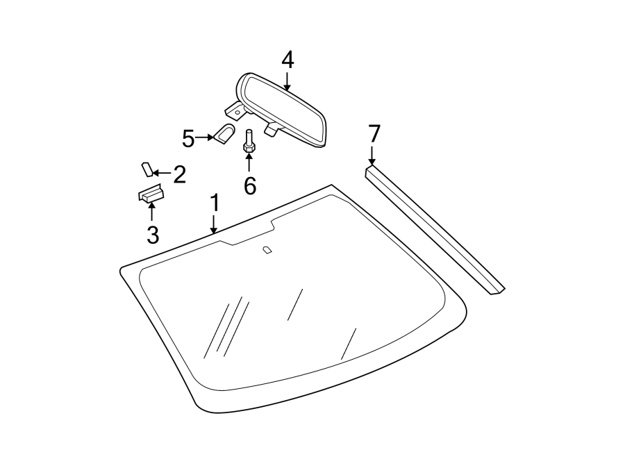 3WINDSHIELD. GLASS. REVEAL MOLDINGS.https://images.simplepart.com/images/parts/motor/fullsize/NM07415.png