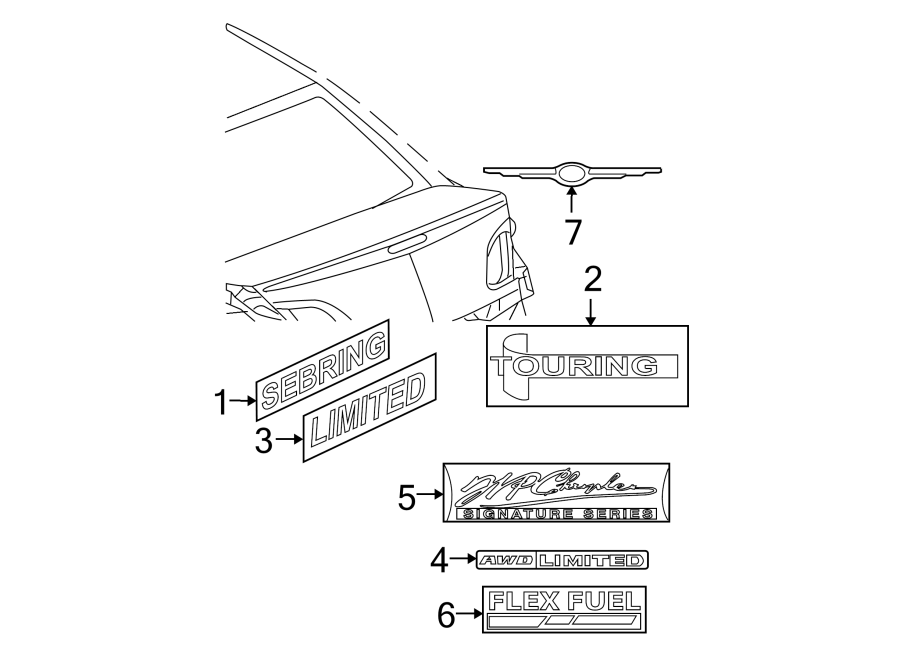 6TRUNK LID. EXTERIOR TRIM.https://images.simplepart.com/images/parts/motor/fullsize/NM07675.png