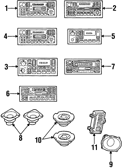 11INSTRUMENT PANEL. SOUND SYSTEM.https://images.simplepart.com/images/parts/motor/fullsize/NM95343.png