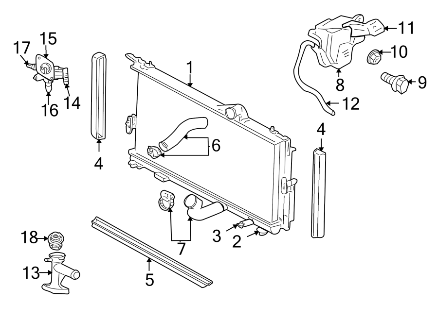 RADIATOR & COMPONENTS.