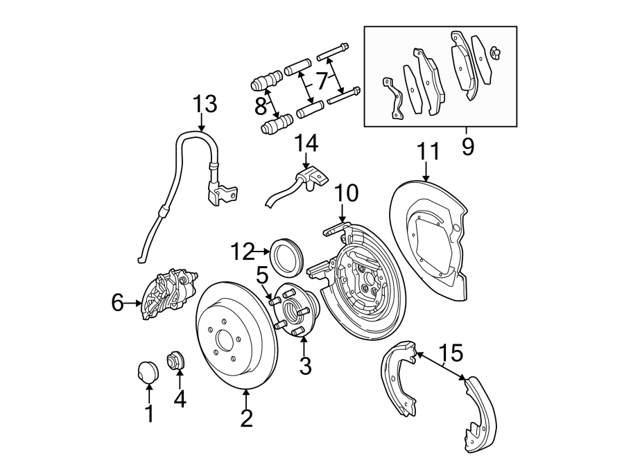 3REAR SUSPENSION. BRAKE COMPONENTS.https://images.simplepart.com/images/parts/motor/fullsize/NP01455.png