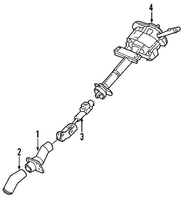 Diagram STEERING COLUMN. STEERING WHEEL. for your Chevrolet