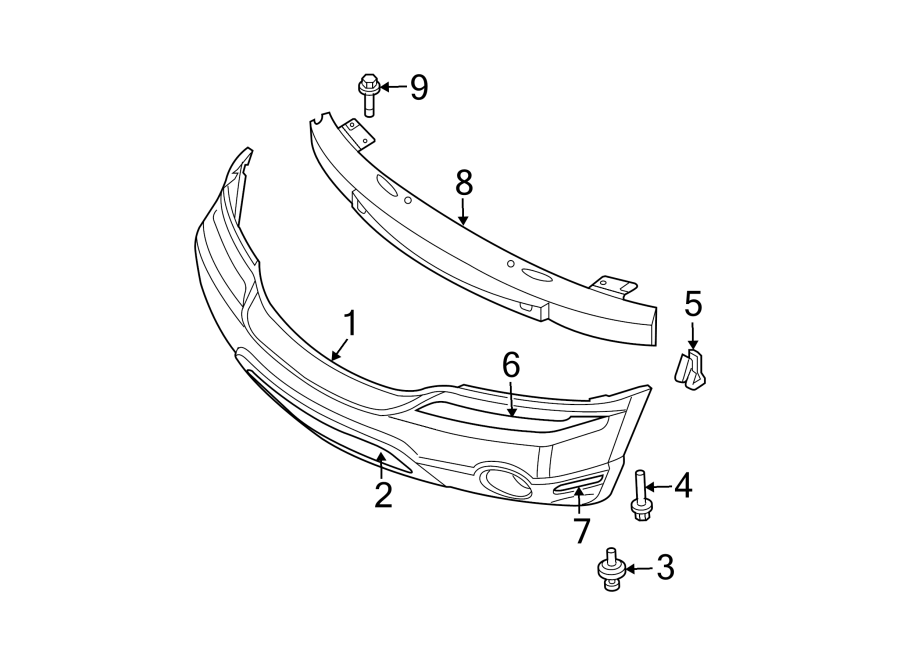 FRONT BUMPER. BUMPER & COMPONENTS.