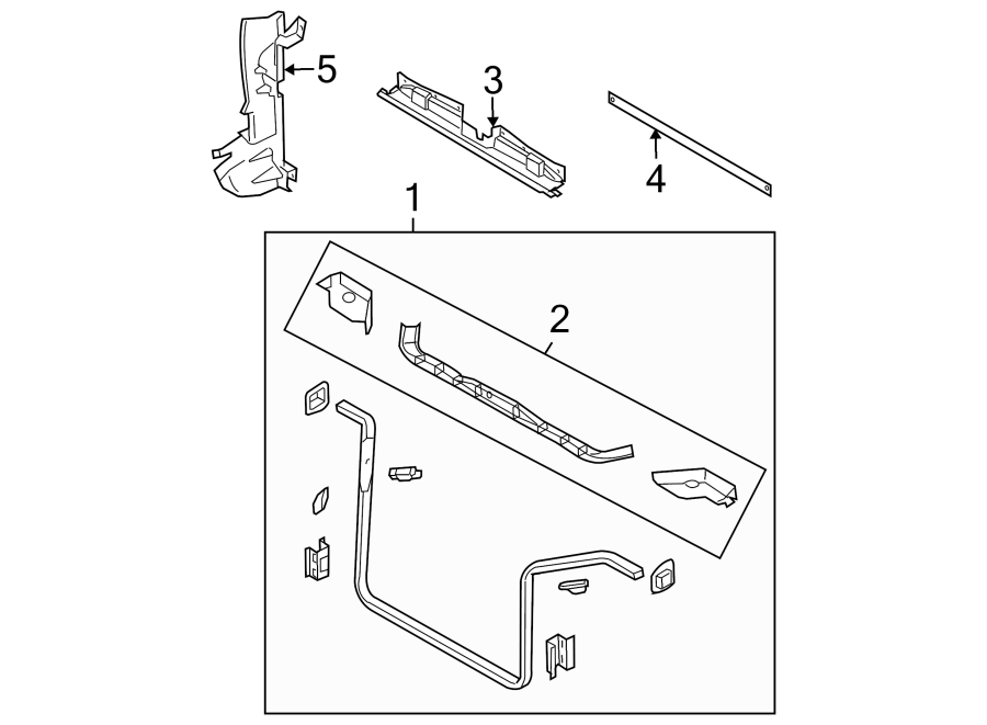 RADIATOR SUPPORT.