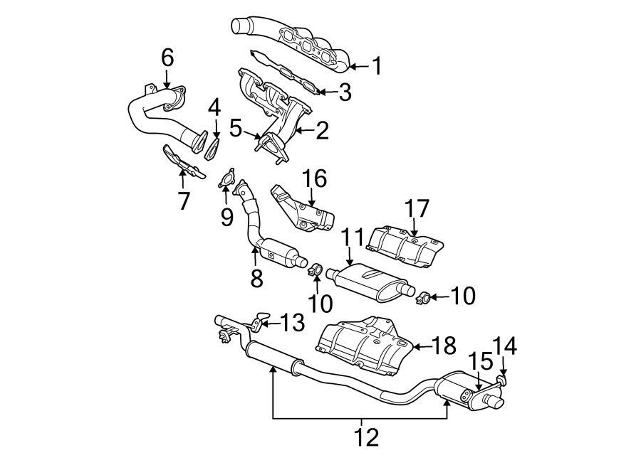 14Exhaust system. Exhaust components.https://images.simplepart.com/images/parts/motor/fullsize/NS04165.png