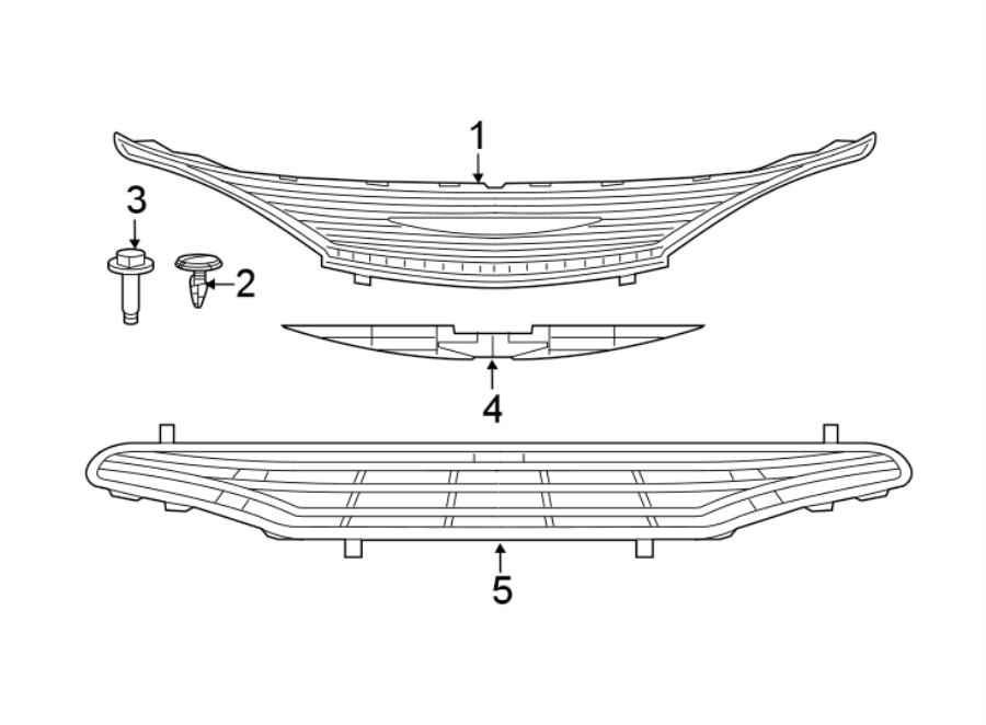 2FRONT BUMPER & GRILLE. GRILLE & COMPONENTS.https://images.simplepart.com/images/parts/motor/fullsize/NS17003.png