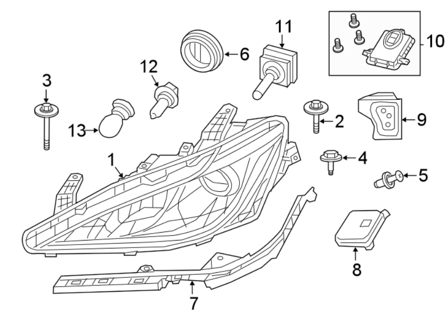 13FRONT LAMPS. HEADLAMP COMPONENTS.https://images.simplepart.com/images/parts/motor/fullsize/NS17018.png