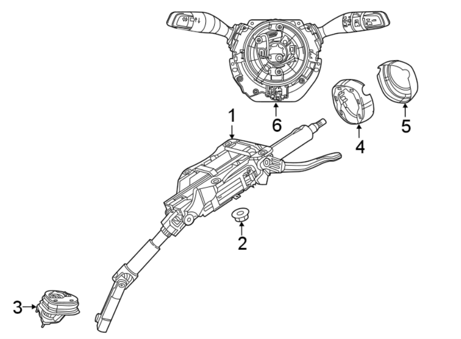 6SHROUD. STEERING COLUMN ASSEMBLY. SWITCHES & LEVERS.https://images.simplepart.com/images/parts/motor/fullsize/NS17250.png