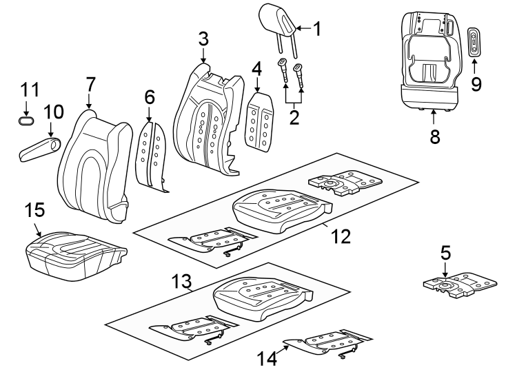 15Seats & tracks. Front seat components.https://images.simplepart.com/images/parts/motor/fullsize/NS17378.png