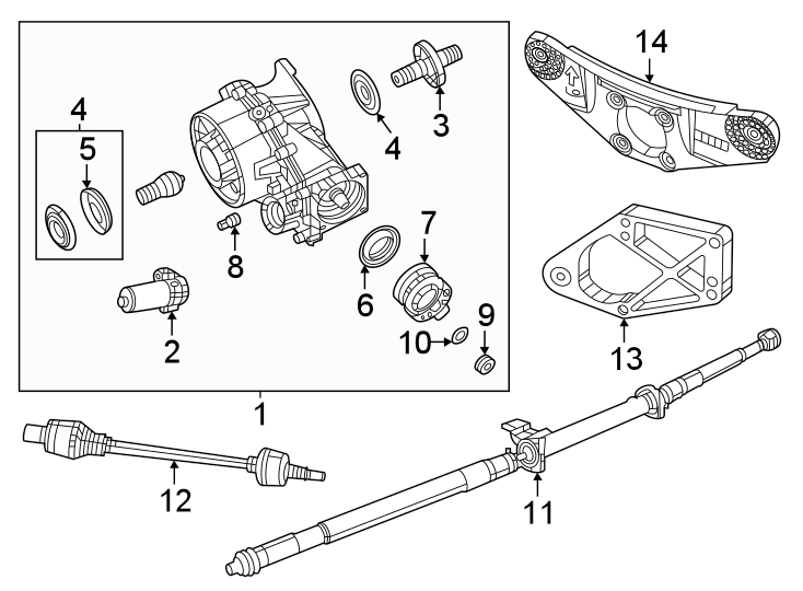 Rear suspension. Axle & differential.