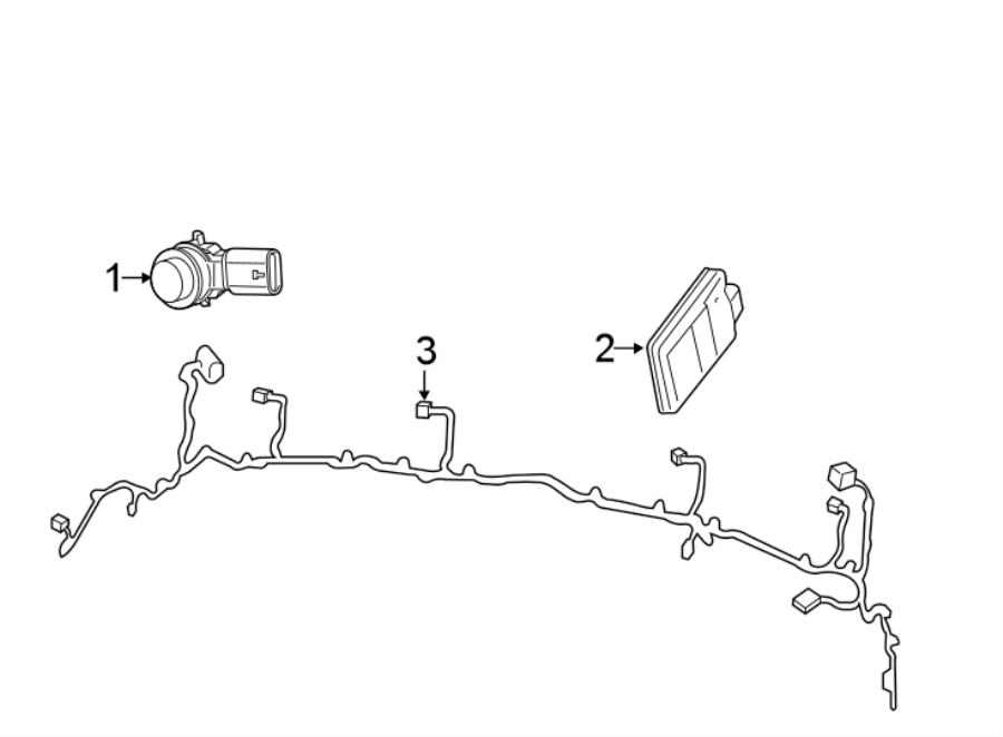 REAR BUMPER. ELECTRICAL COMPONENTS.