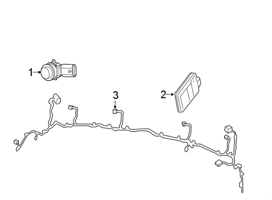 REAR BUMPER. ELECTRICAL COMPONENTS.