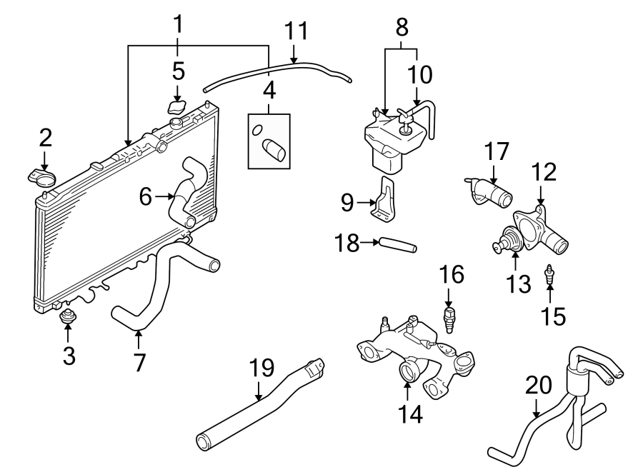 RADIATOR & COMPONENTS.