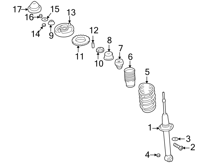 Diagram REAR SUSPENSION. STRUTS & COMPONENTS. for your 2023 Ram 2500 6.7L 6 cylinder DIESEL A/T RWD Lone Star Crew Cab Pickup Fleetside 