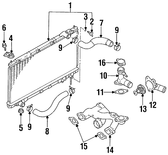 RADIATOR & COMPONENTS.