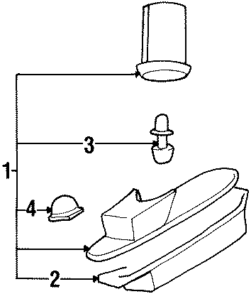 REAR LAMPS. LICENSE LAMPS. Diagram