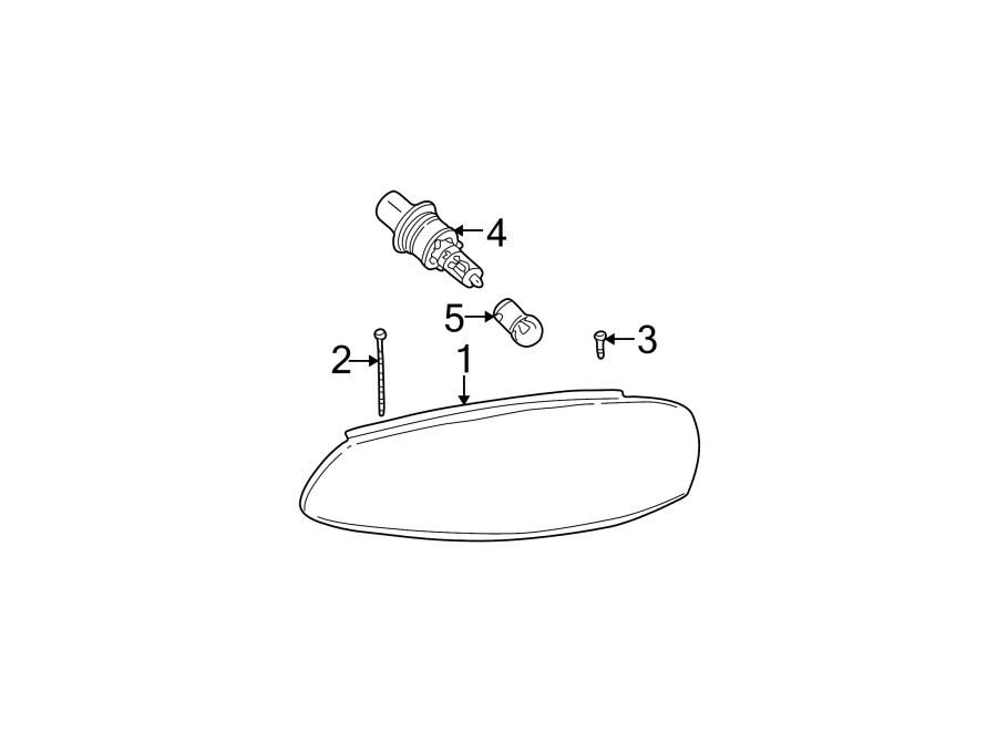 Diagram FRONT LAMPS. HEADLAMP COMPONENTS. for your Chrysler Concorde  