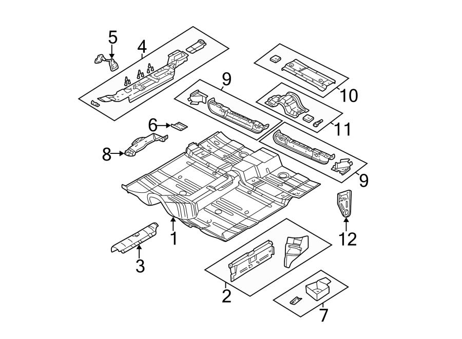 4Pillars. Rocker & floor. Floor & rails.https://images.simplepart.com/images/parts/motor/fullsize/NU01390.png