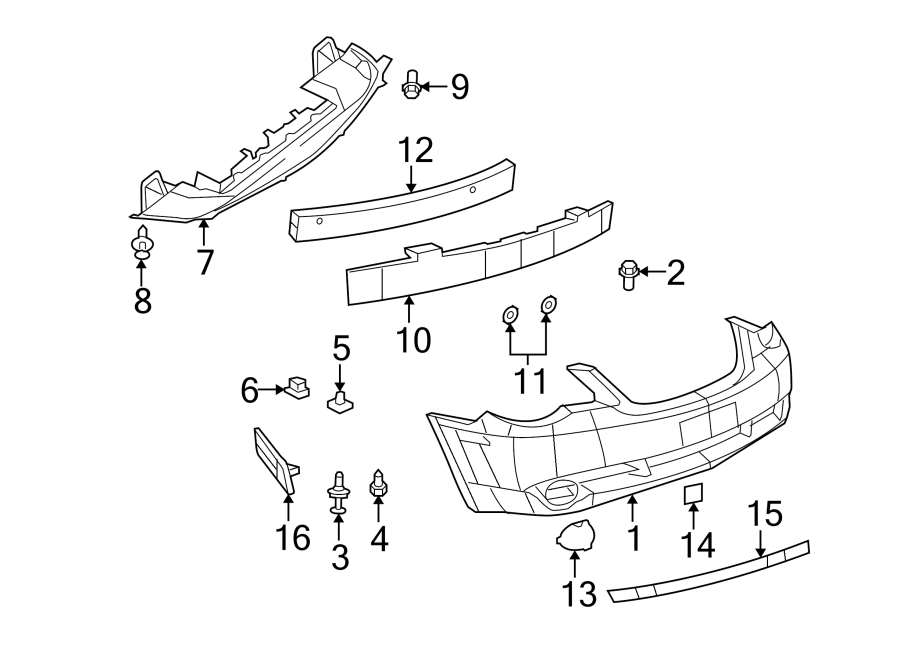 Diagram FRONT BUMPER. BUMPER & COMPONENTS. for your 2017 Chrysler 200   