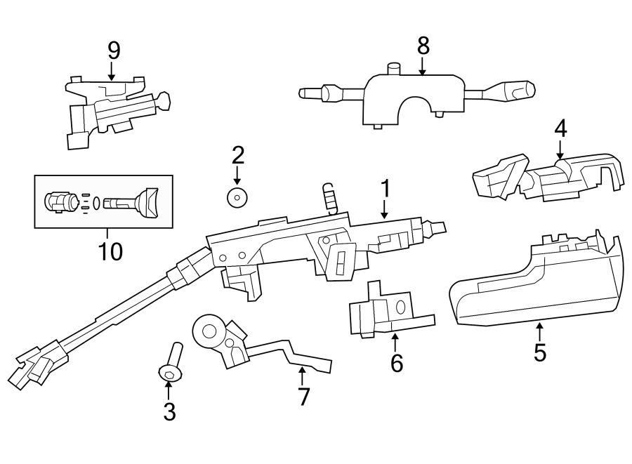 9STEERING COLUMN COMPONENTS.https://images.simplepart.com/images/parts/motor/fullsize/NU08425.png