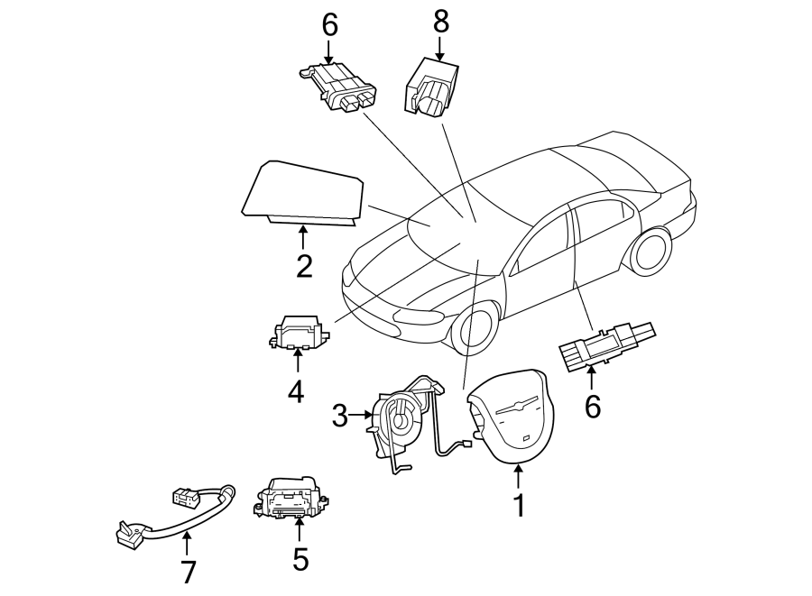 8RESTRAINT SYSTEMS. AIR BAG COMPONENTS.https://images.simplepart.com/images/parts/motor/fullsize/NU08485.png